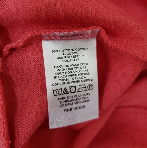 Loft Outlet Pink Cotton Blend Crewneck Muscle Tee, Size Small - Picture 4 of 5